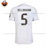 Real Madrid BELLINGHAM 5 Home Men Replica Football Shirt 2025/26 Back View