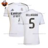 Real Madrid BELLINGHAM 5 Home Men Replica Football Shirt 2025/26 Full View
