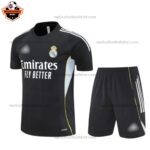 Real Madrid Black Training For Men And Kid Replica Football Kit 2025/26