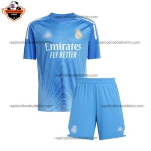 Real Madrid Goalkeeper Kid Replica Football Kit 2025/26 - Front View