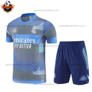 Real Madrid Blue Training Kid Replica Football Kit 2025/26 - Front View