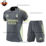 Real Madrid Grey Training For Men And Kid Replica Football Kit 2025/26