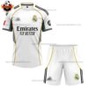 Real Madrid Home Kid Replica Football Kit 2025/26 - Front View
