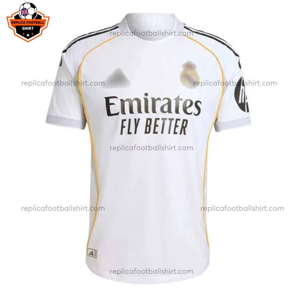 Real Madrid Home Men Replica Football Shirt 2025/26 Front View