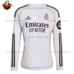 Real Madrid Home Men Replica Football Shirt Long Sleeves 2025/26