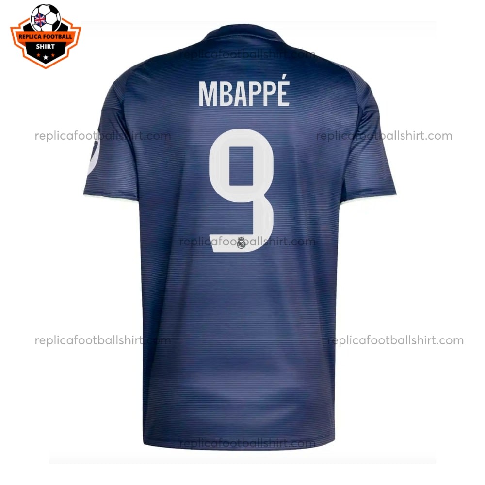 Real Madrid MBAPPE 9 Away Men Replica Football Shirt 2025/26 Back View