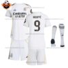 Real Madrid MBAPPE 9 Home Kid Replica Football Kit 2025/26 Full View