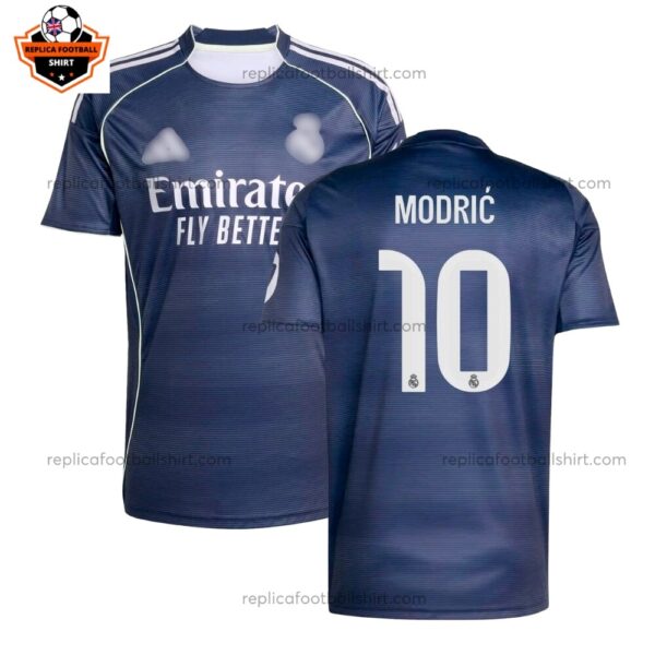 Real Madrid MODRIĆ 10 Away Men Replica Football Shirt 2025/26 Full View
