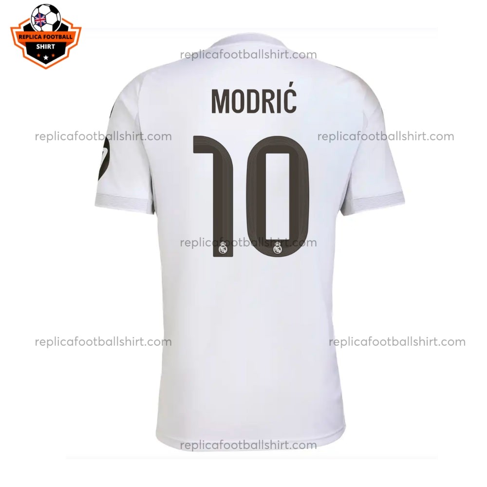 Real Madrid MODRIĆ 10 Home Men Replica Football Shirt 2025/26 Back View