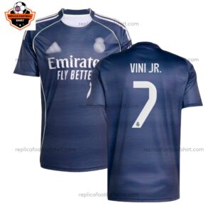 Real Madrid VINI JR. 7 Away Men Replica Football Shirt 2025/26 Full View