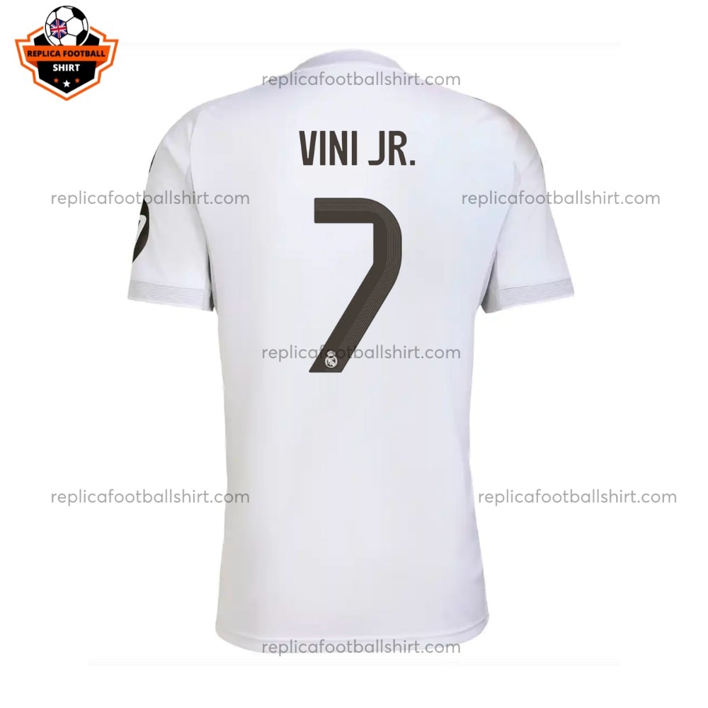 Real Madrid VINI JR. 7 Home Men Replica Football Shirt 2025/26 Back View