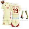 Spain Away Kid Replica Football Kit 2024/25 LAMINE YAMAL 19 Printed Full View