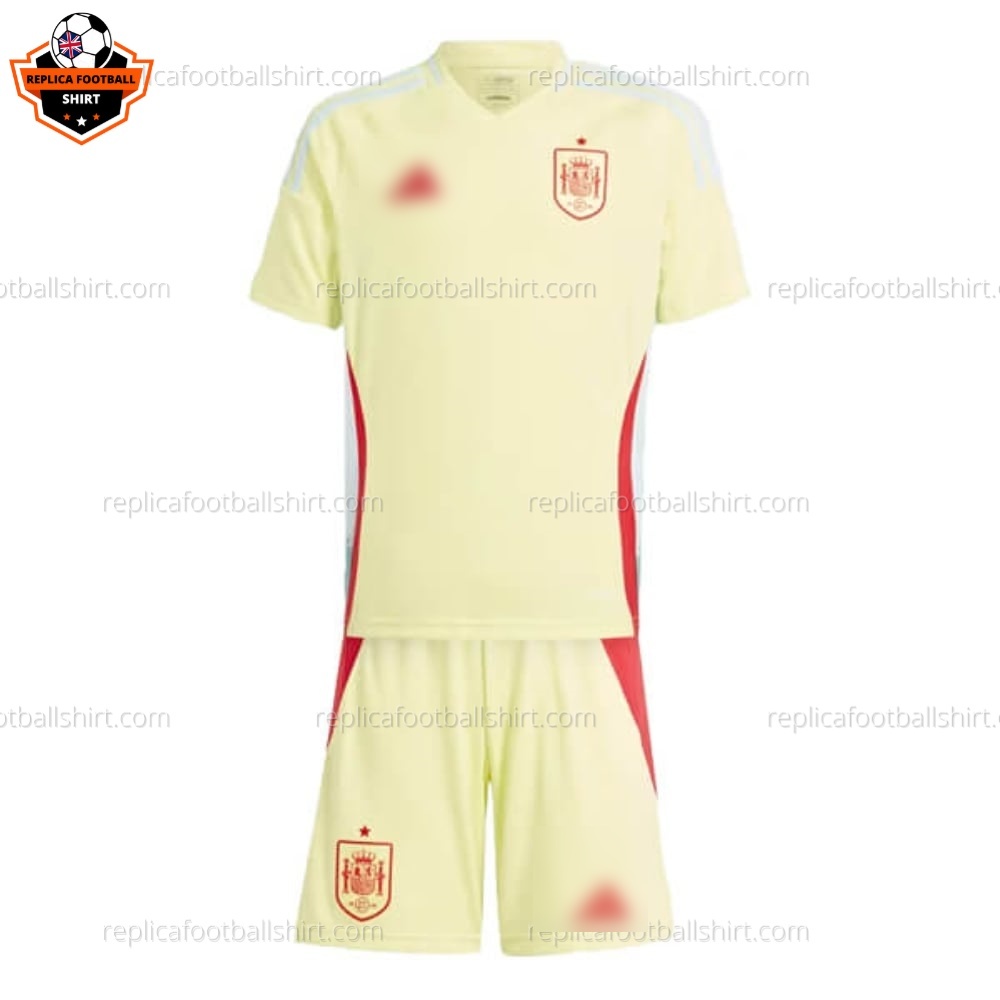 Spain Away Kid Replica Football Kit 2024 - front view