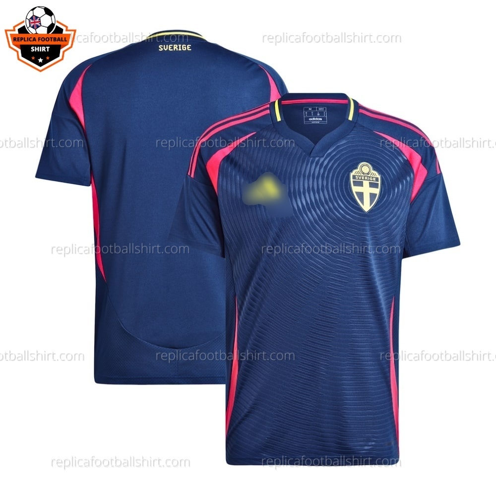 Sweden Away Men Replica Football Shirt 2024 - Over View