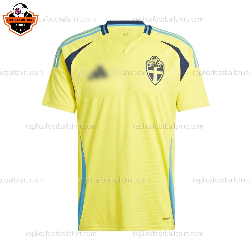 Sweden Home Men Replica Football Shirt 2024 - Front View