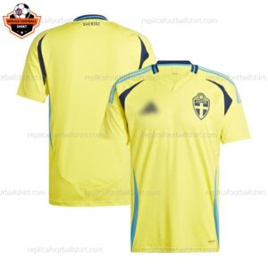 Sweden Home Men Replica Football Shirt 2024 - Over View