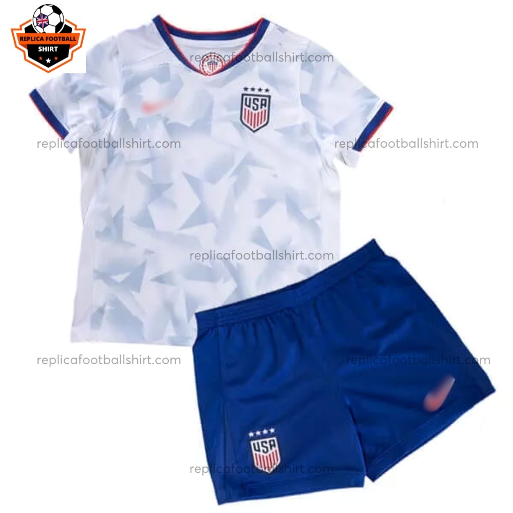 USA Home Kid Replica Football Kit 2025/26 Front View