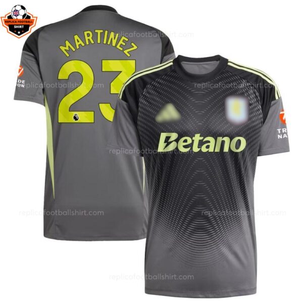 Aston Villa Goalkeeper Men Replica Football Shirt 2025-26 MARTINEZ 23 Printed