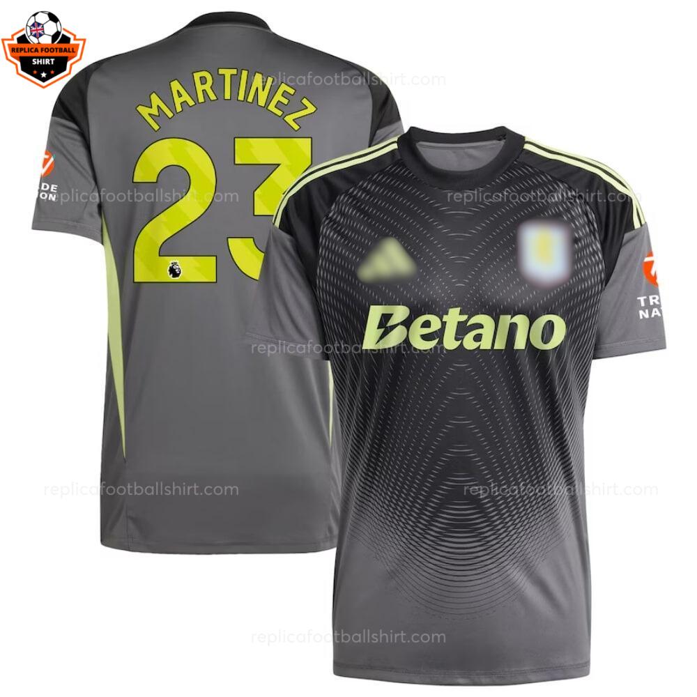 Aston Villa Goalkeeper Men Replica Football Shirt 2025-26 MARTINEZ 23 Printed