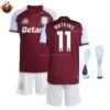 Aston Villa Home Kid Replica Football Kit 2025-26 WATKINS 11 Printed