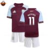 Aston Villa Home Kid Replica Football Kit 2025-26 WATKINS 11 Printed overview