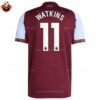 Aston Villa Home Men Replica Football Shirt 2025-26 WATKINS 11 Printed backview