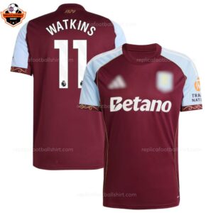 Aston Villa Home Men Replica Football Shirt 2025-26 WATKINS 11 Printed overview