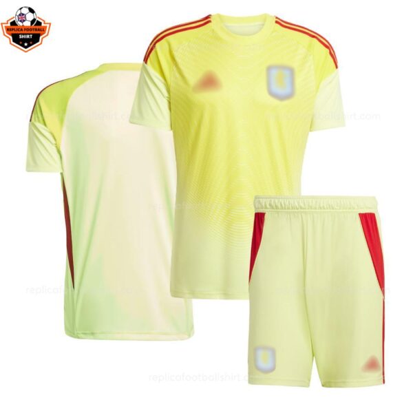 Aston Villa Yellow Goalkeeper Kid Replica Football Kit 2025/26 overview