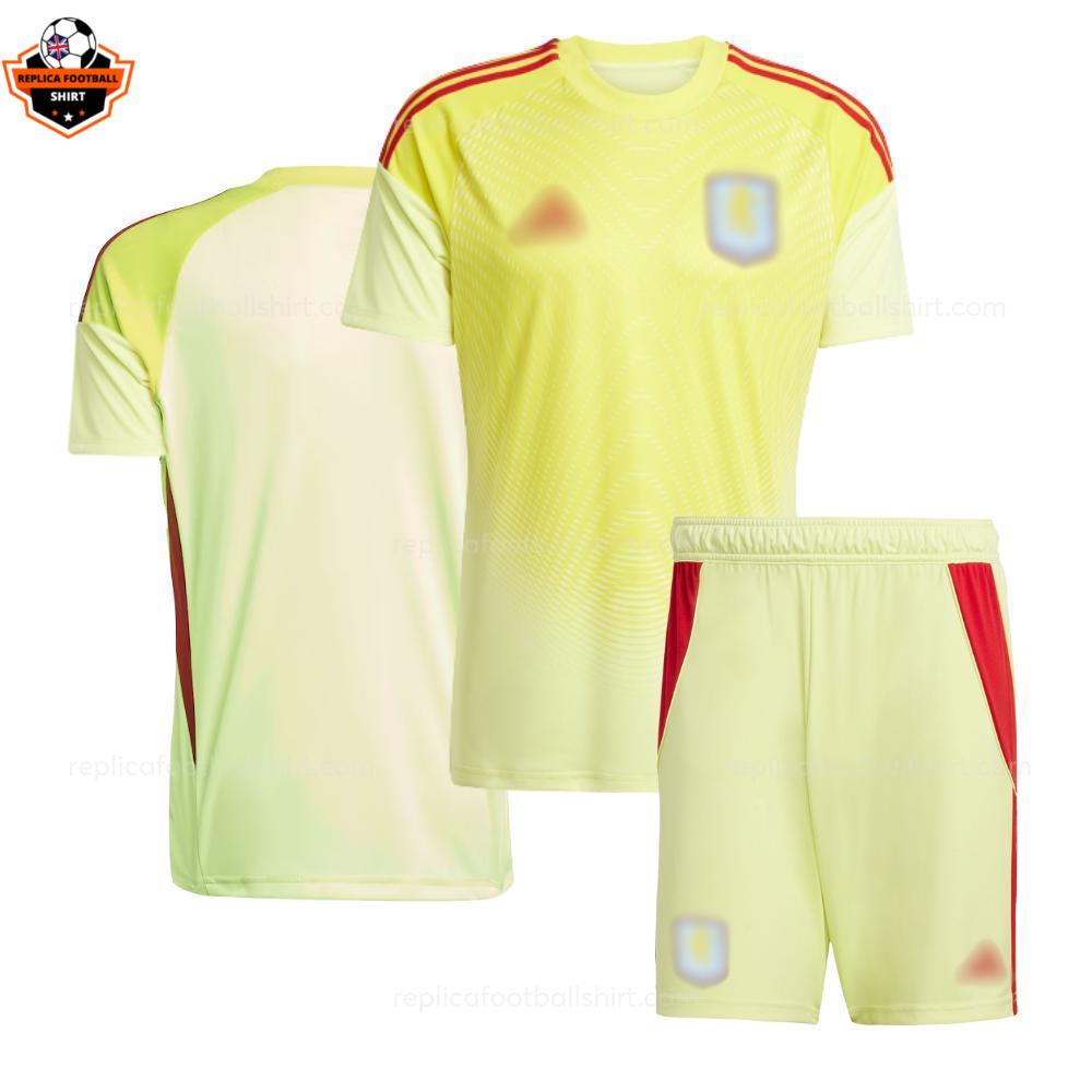 Aston Villa Yellow Goalkeeper Kid Replica Football Kit 2025/26 overview