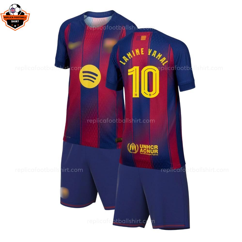 Barcelona LAMINE YAMAL 10 Home Kid Replica Football Kit 2025-26