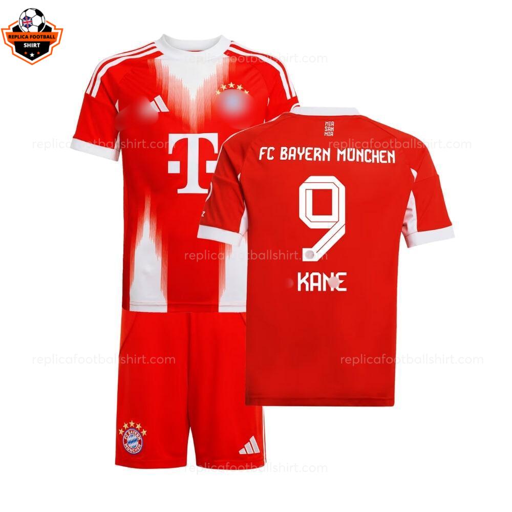 Bayern Munich Home Kid Replica Football Kit 2025-26 KANE 9 Printed