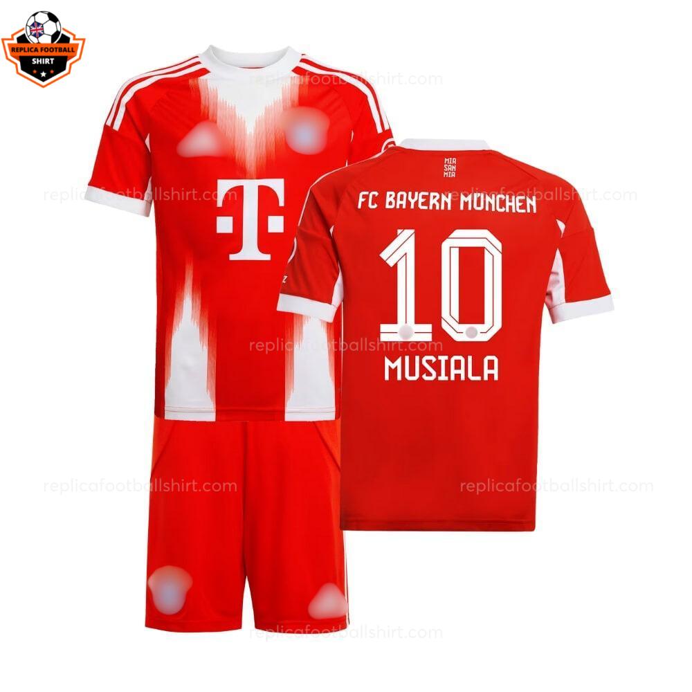 Bayern Munich Home Kid Replica Football Kit 2025-26 MUSIALA 10 Printed