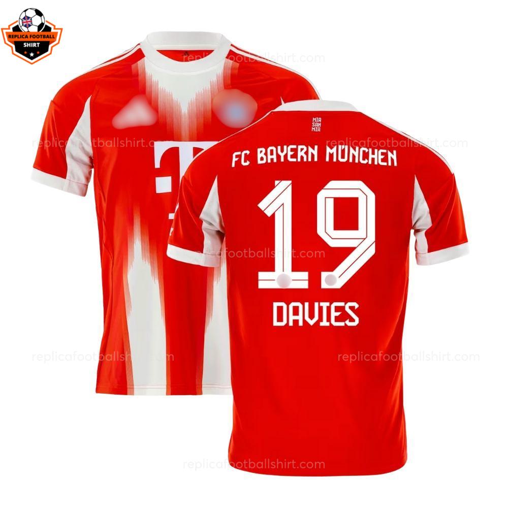 Bayern Munich Home Men Replica Football Shirt 2025-26 DAVIES 19 Printed