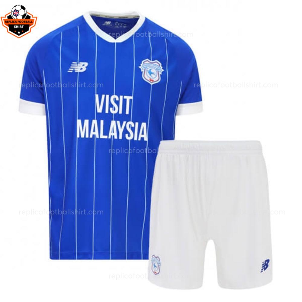 Cardiff City Home Kid Replica Football Kit 2025-26