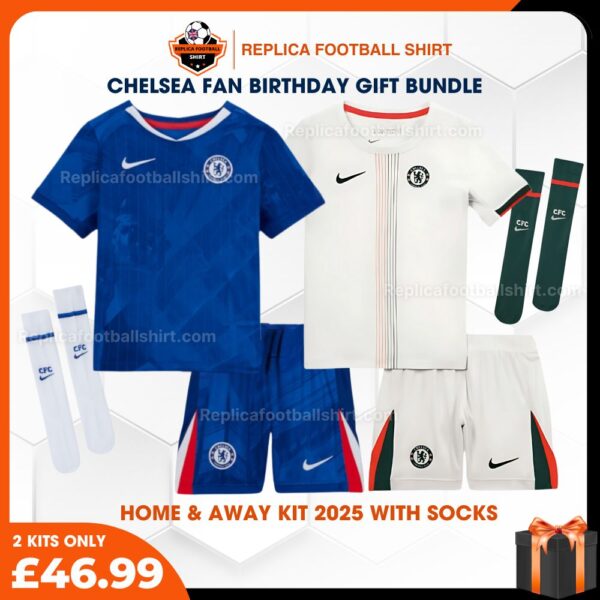 Chelsea Home&Away Kid Kit 2025 with socks
