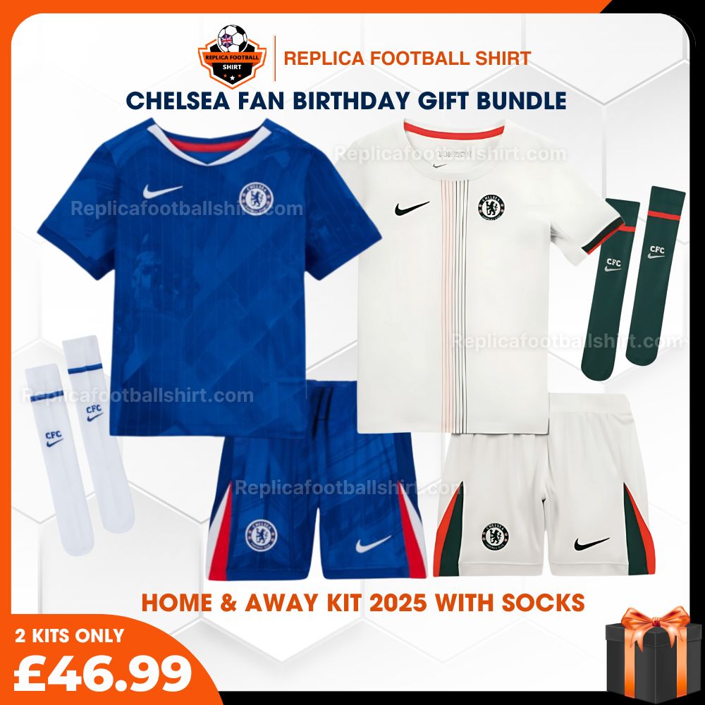 Chelsea Home&Away Kid Kit 2025 with socks