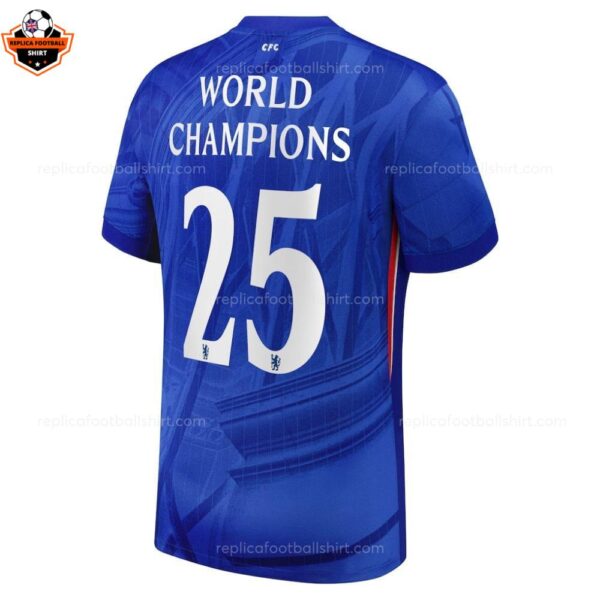 Chelsea WORLD CHAMPIONS 25 Men Replica Football Shirt 2025-26 Printed backview