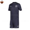 Everton Black Goalkeeper Kid Replica Football Kit 2025-26 frontview