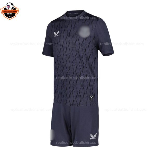 Everton Black Goalkeeper Kid Replica Football Kit 2025-26 frontview