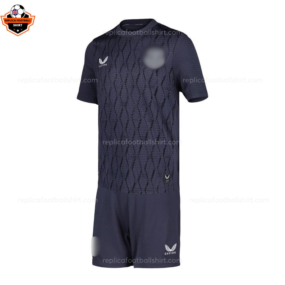 Everton Black Goalkeeper Kid Replica Football Kit 2025-26 frontview