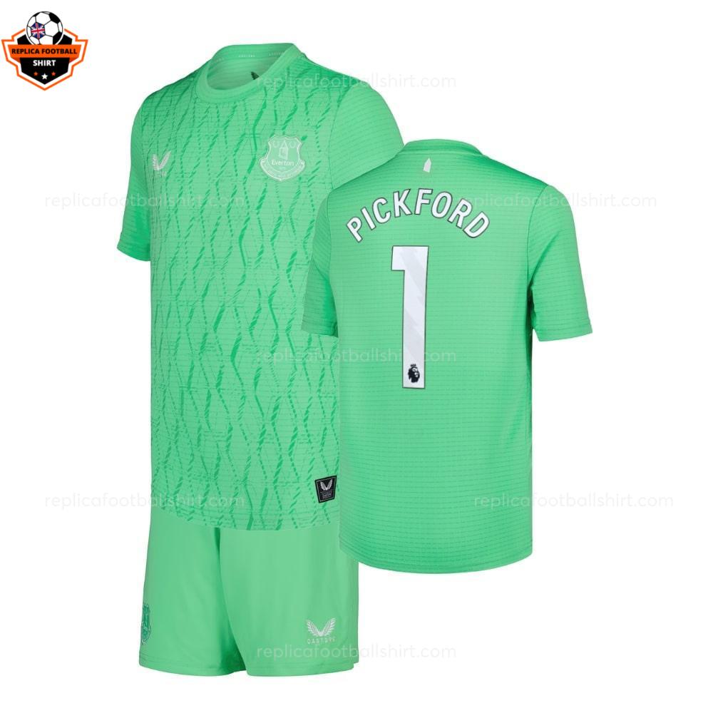 Everton PICKFORD 1 Goalkeeper Kid Replica Football Kit 2025-26