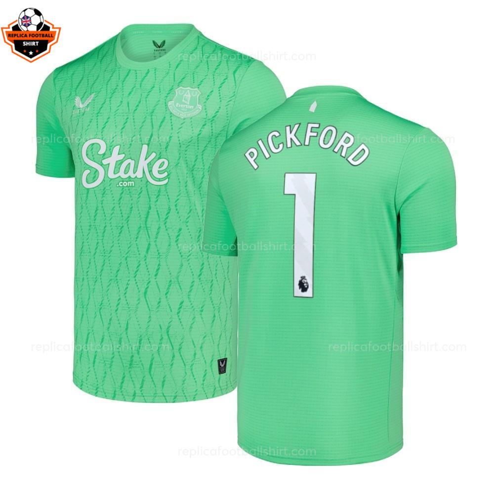 Everton PICKFORD 1 Goalkeeper Men Replica Football Shirt 2025-26 overview