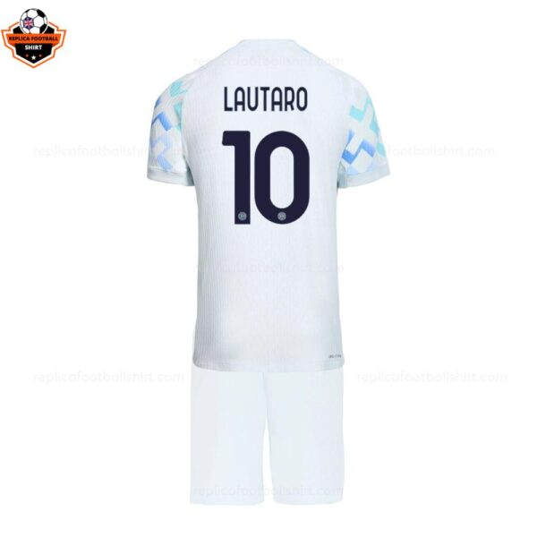 Inter Milan LAUTARO 10 Away Kid Replica Football Kit 2025-26 backview