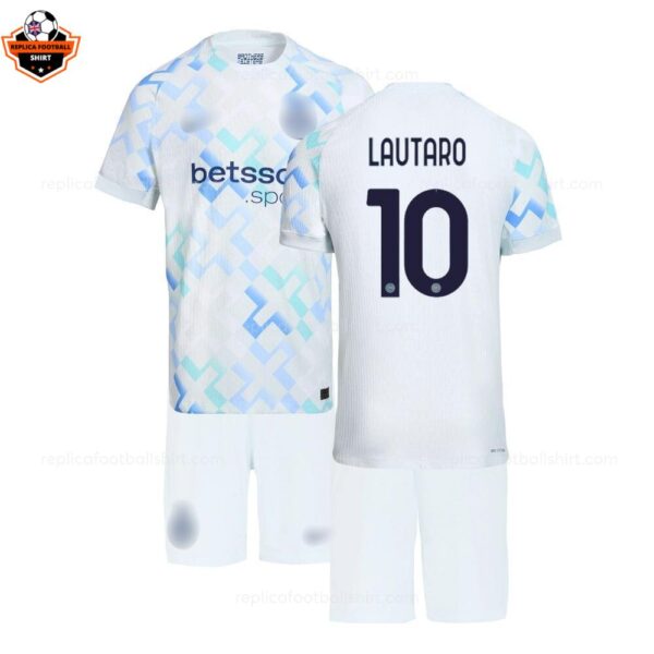 Inter Milan LAUTARO 10 Away Kid Replica Football Kit 2025-26 overview