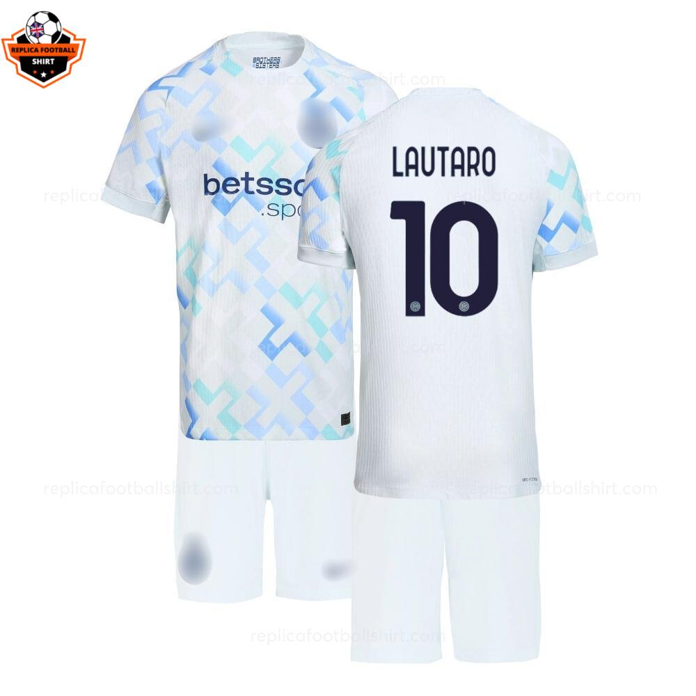 Inter Milan LAUTARO 10 Away Kid Replica Football Kit 2025-26 overview