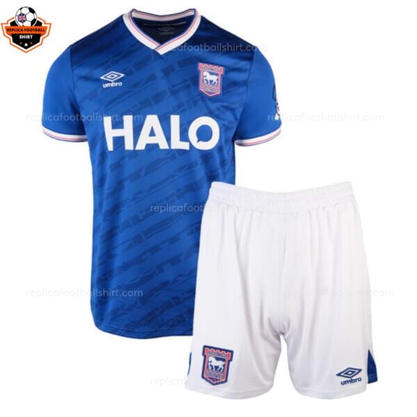 Ipswich Town Home Kid Replica Football Kit 2025-26