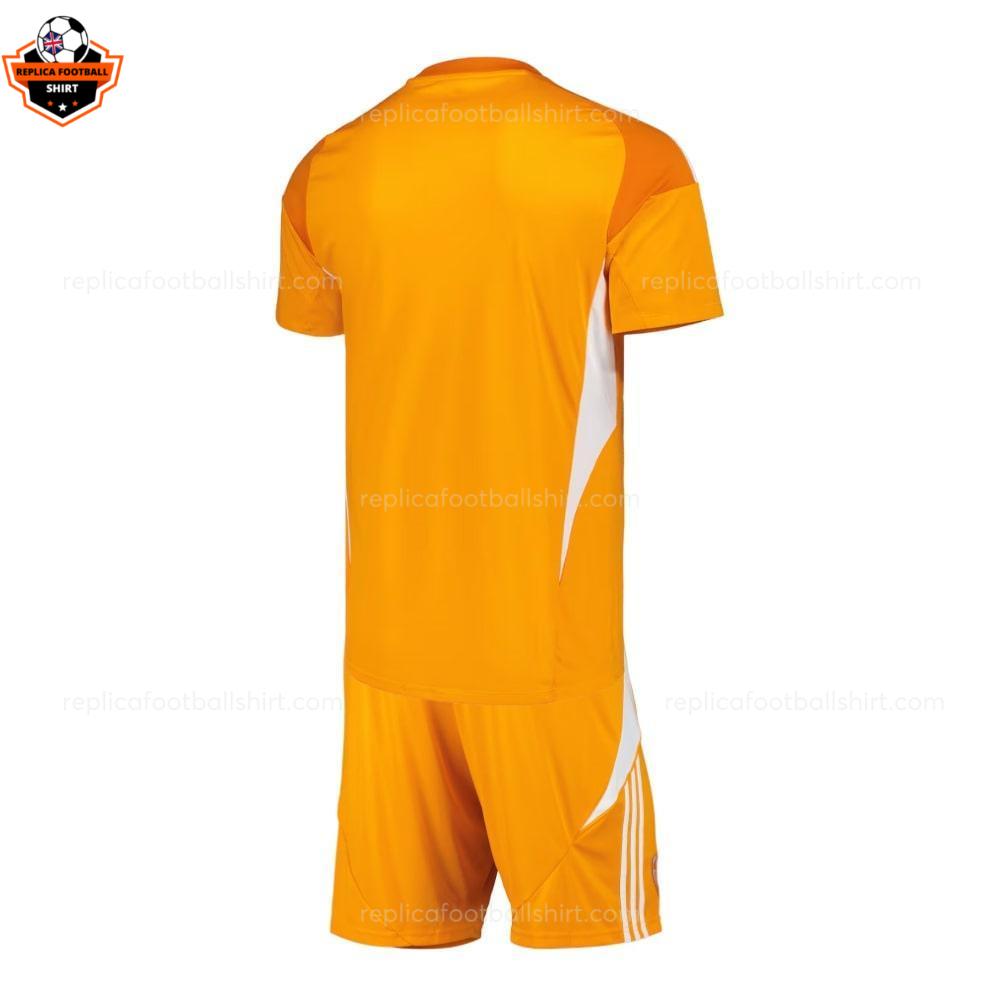 Leeds United Orange Goalkeeper Kid Replica Football Kit 2025-26 backview