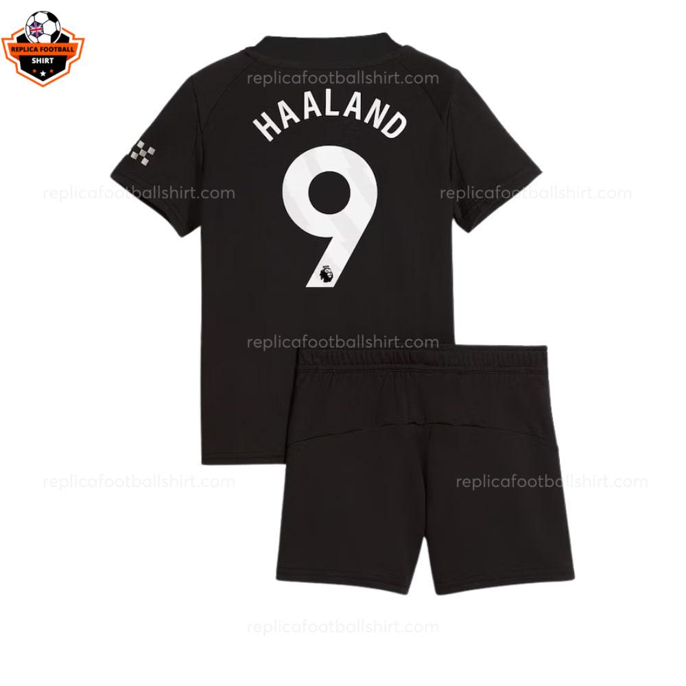 Manchester City Away Kid Replica Football Kit 25-26 HAALAND 9 Printed backview