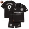 Manchester City Away Kid Replica Football Kit 25-26 HAALAND 9 Printed overview