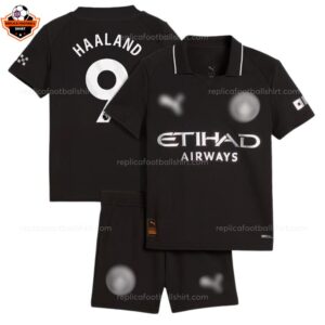 Manchester City Away Kid Replica Football Kit 25-26 HAALAND 9 Printed overview